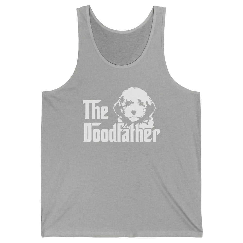 The Doodfather Funny Dog Golden Doodle Dad Fathers Day Puppy Unisex Jersey Tank