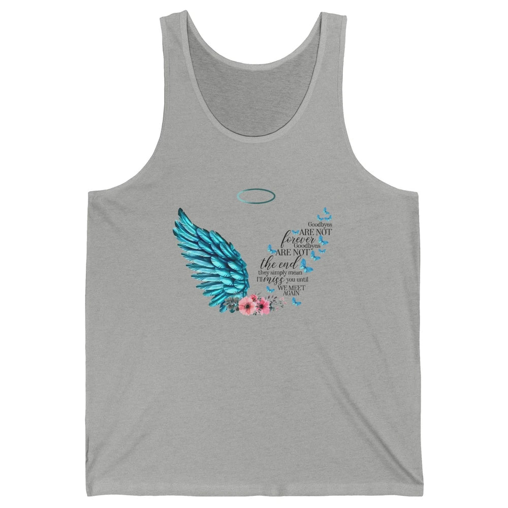 Angel Wing Cardinals Goodbyes Are Not The End Heaven Angel Unisex Jersey Tank