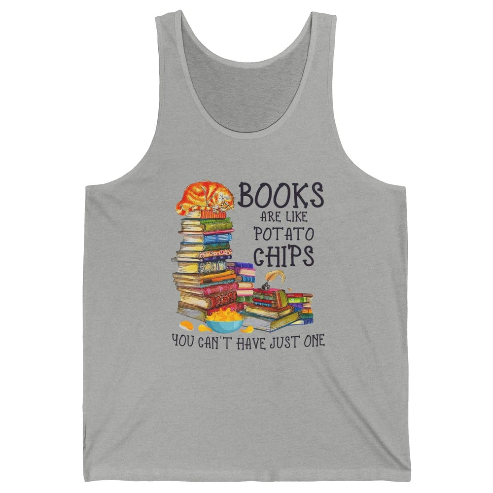 Bookworm Books Are Like Potato Chips You Can’t Have Just One Unisex Jersey Tank