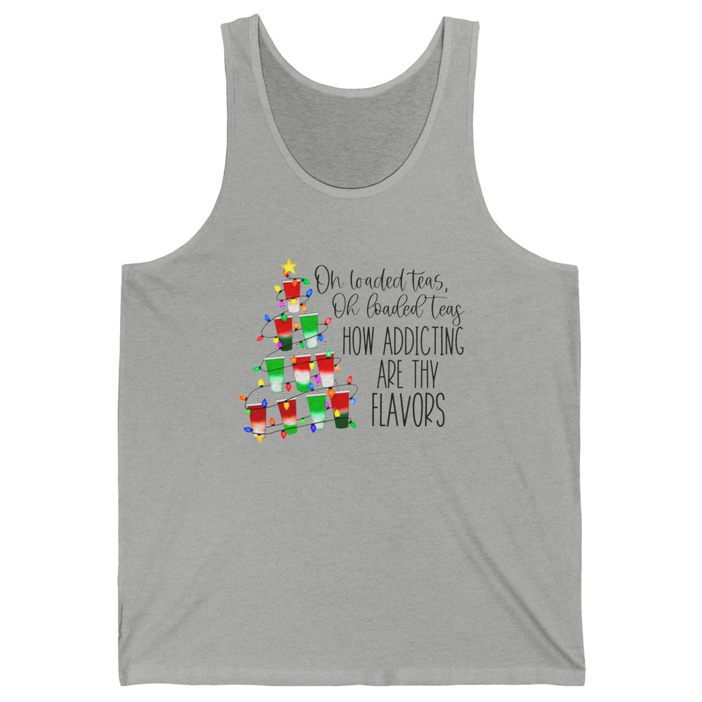 Loaded Teas Christmas Tree Fairy Lights Merry Christmas Unisex Jersey Tank