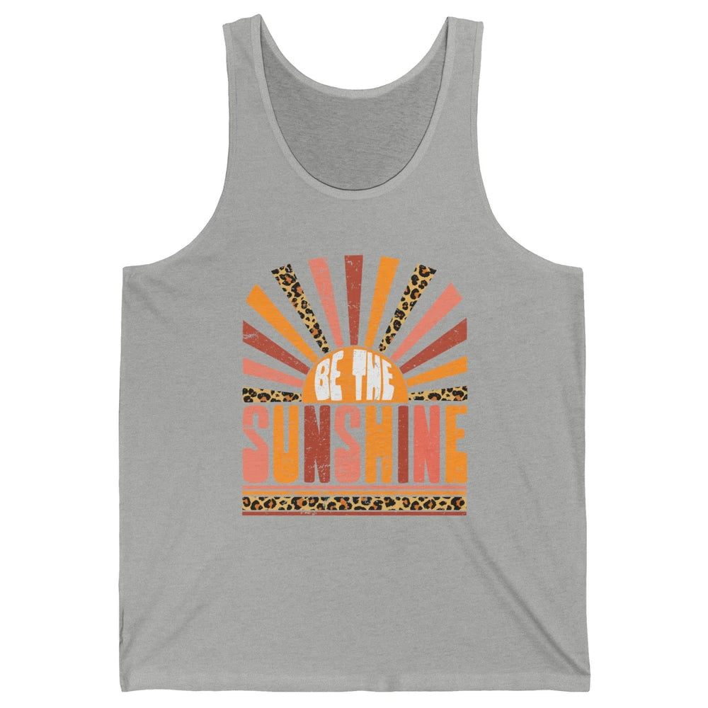 Be The Sunshine Retro Leopard Sun Vintage Summer Vacation Unisex Jersey Tank