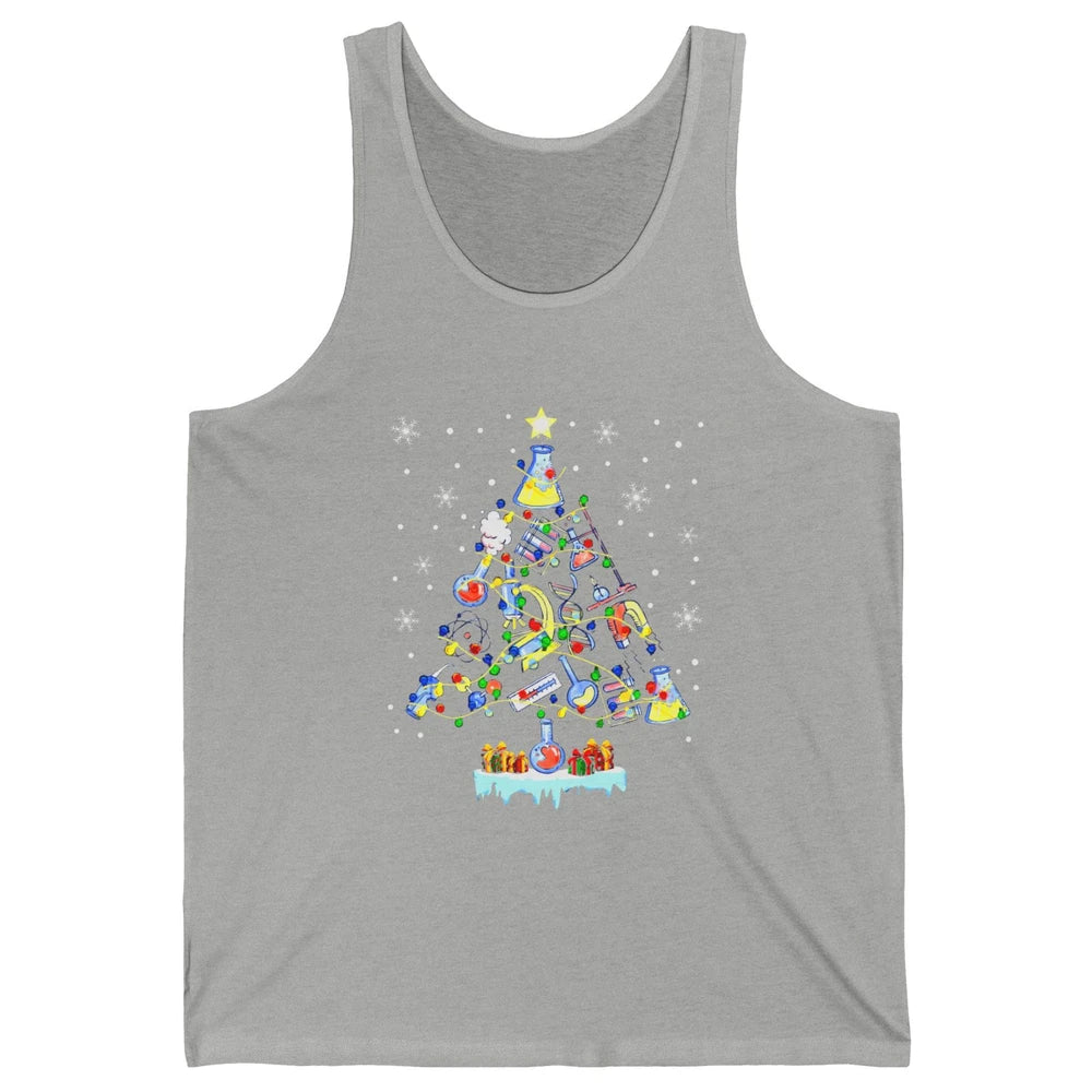 Laboratory Technician Christmas Tree Lab Tech Christmas Unisex Jersey Tank