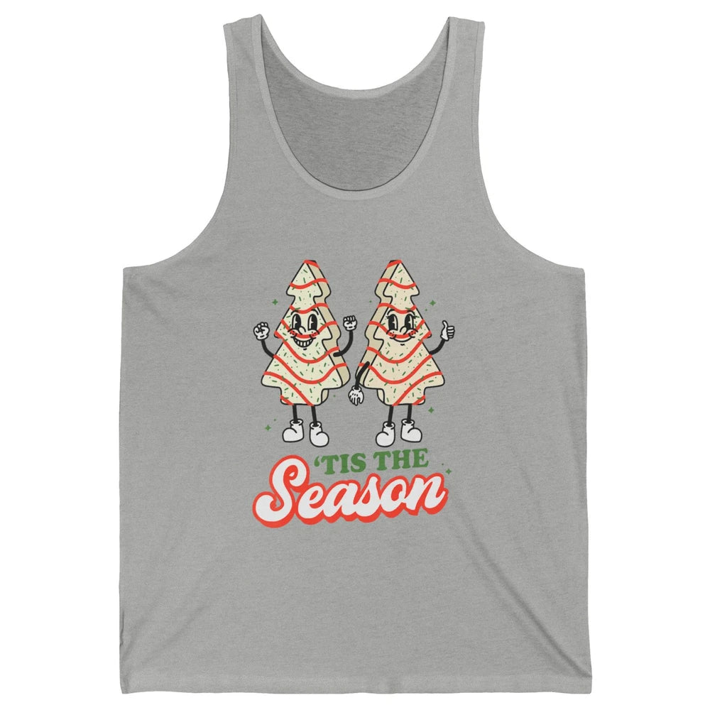 Merry Christmas Little Tis The Season Xmas Tree Cookies Snow Unisex Jersey Tank