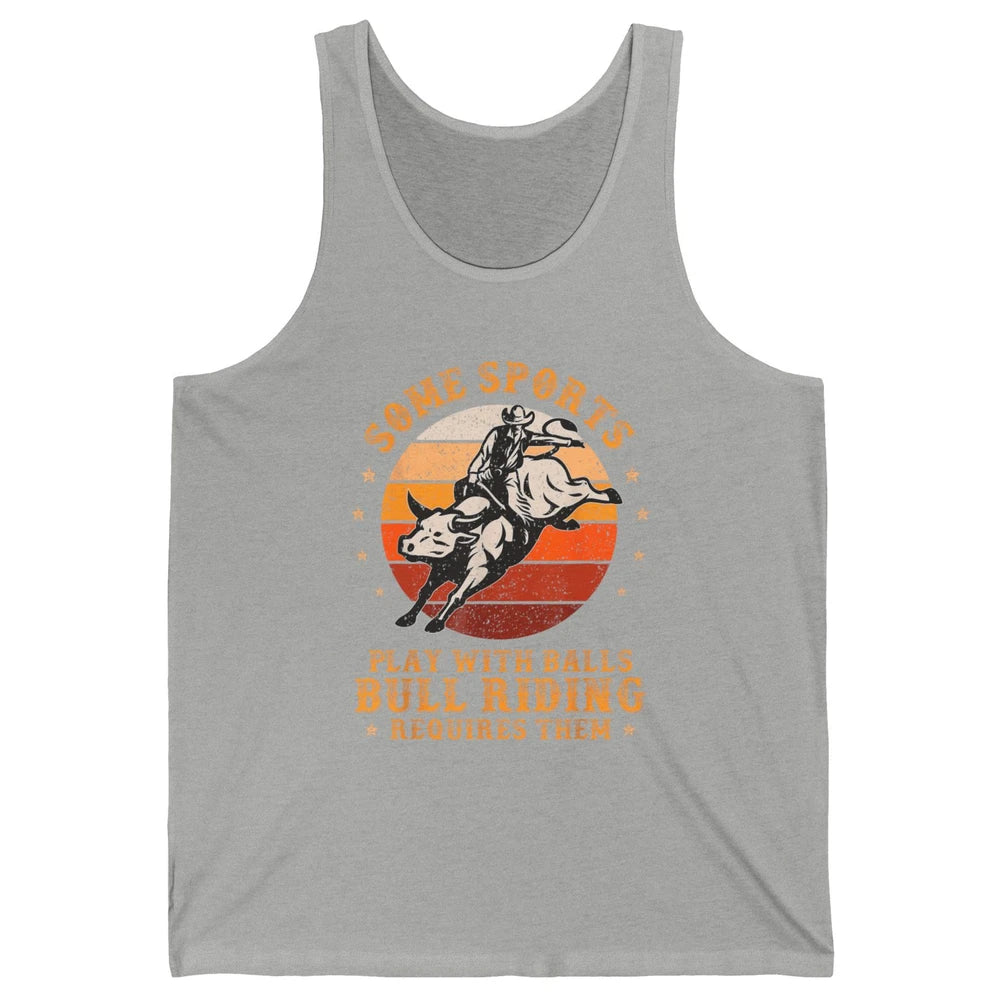 Rodeo Bull Riding Vintage Cowboy Western Country Ranch Bull Rider Howdy Unisex Jersey Tank