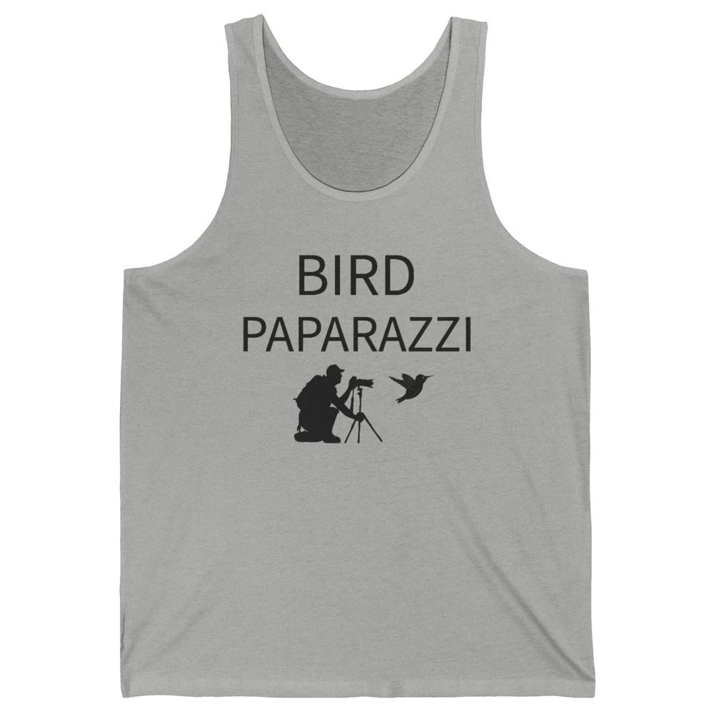 Birdwatching Funny Bird Paparazzi Birding Photography Bird Unisex Jersey Tank