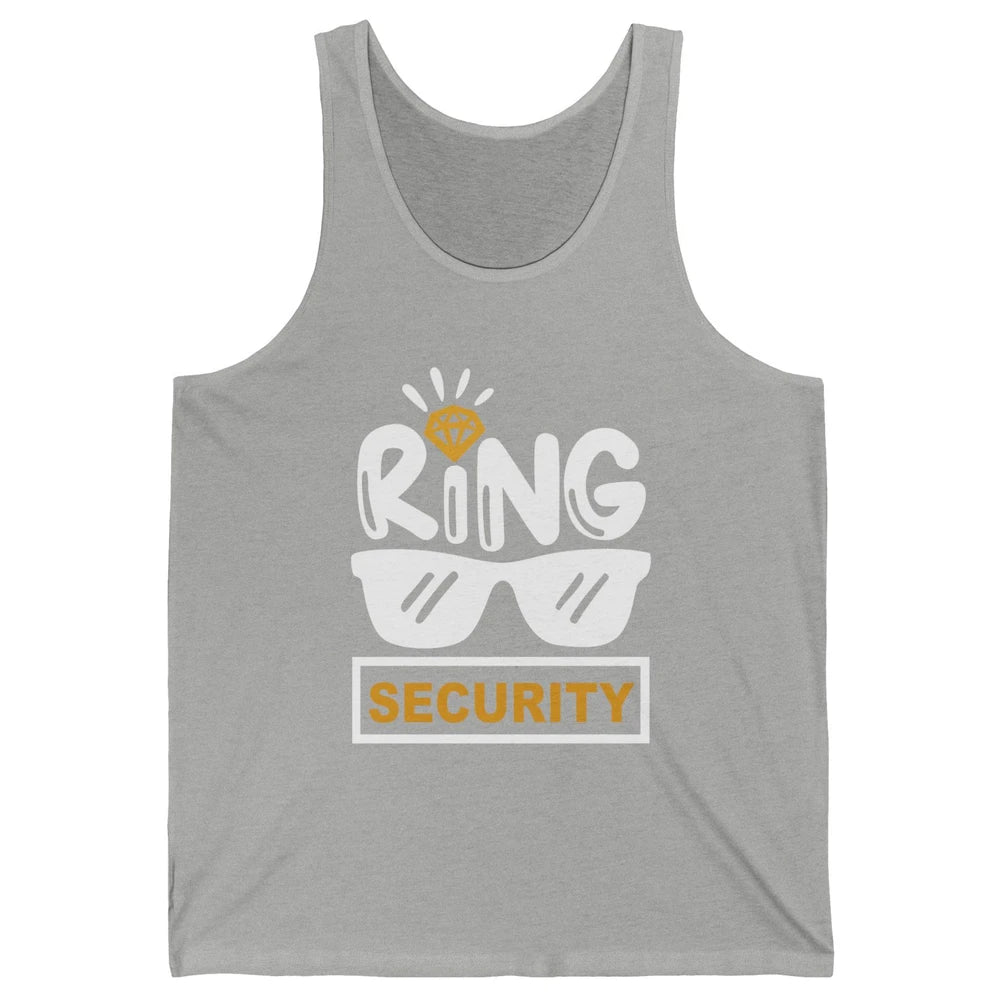 Wedding Ring Security Boy Girl Ring Bearer Wedding Party Unisex Jersey Tank