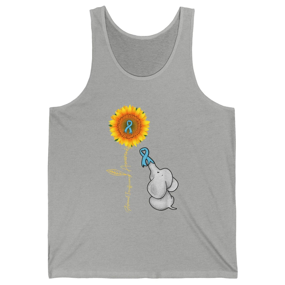 Adrenal Insufficiency Awareness Baby Elephant Sunflower Unisex Jersey Tank