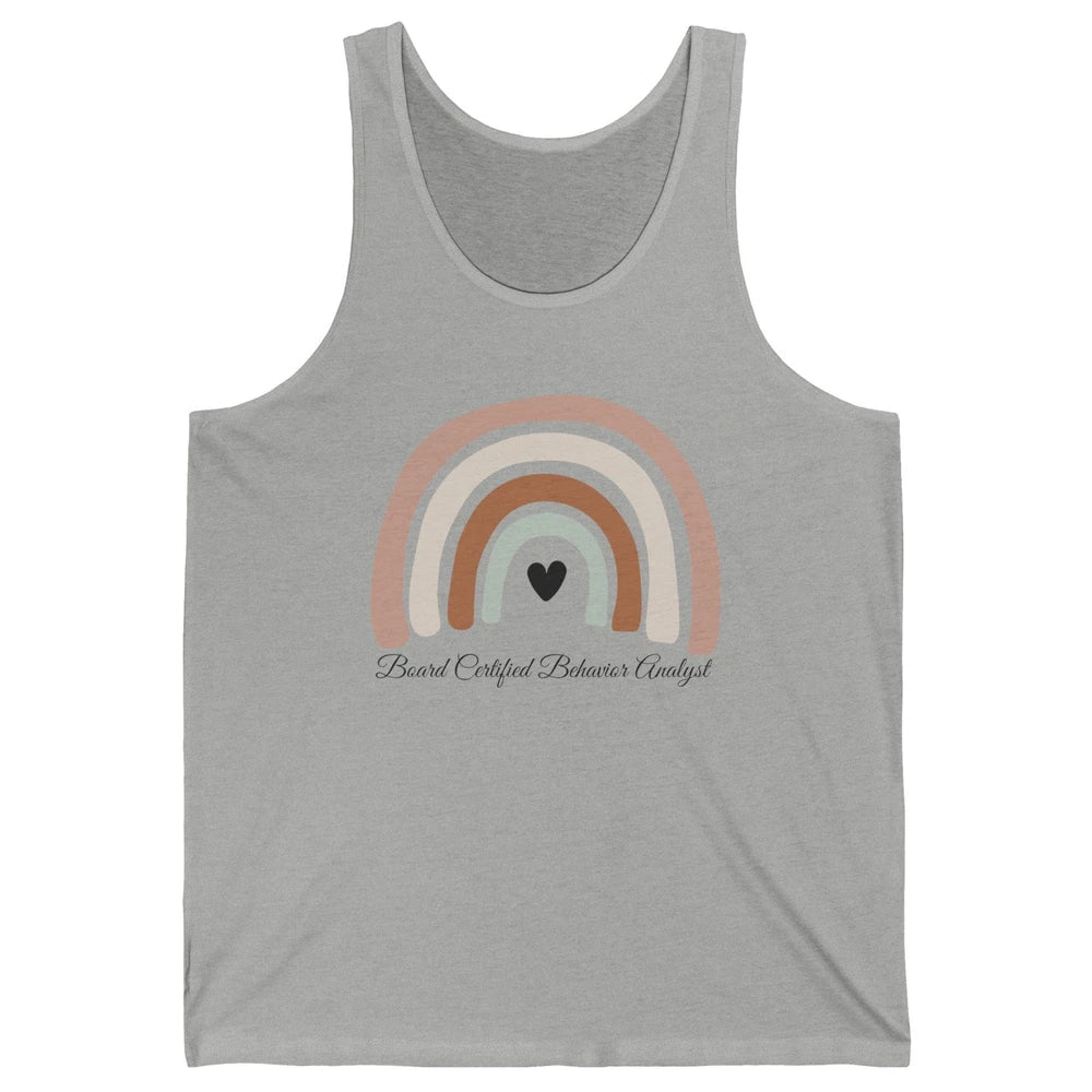 Board Certified Behavior Analyst BCBA Rainbow ABA Therapist Unisex Jersey Tank