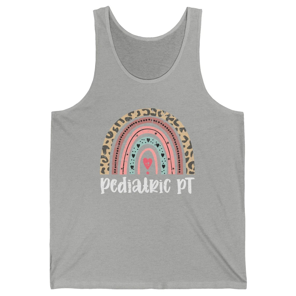 Retro Pediatric Physical Therapy Rainbow Physical Therapist Unisex Jersey Tank