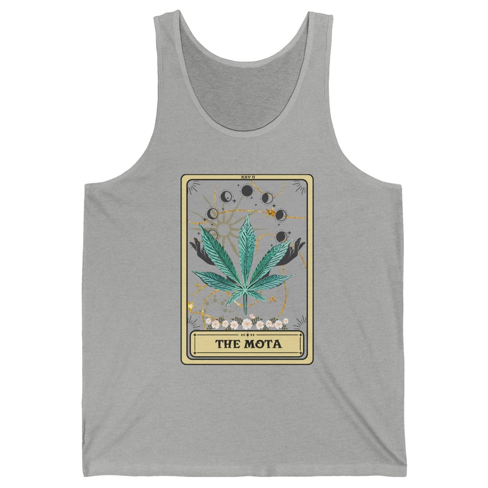 Vintage Weed The Mota Tarot Card Weed Cannabis Marijuana Unisex Jersey Tank