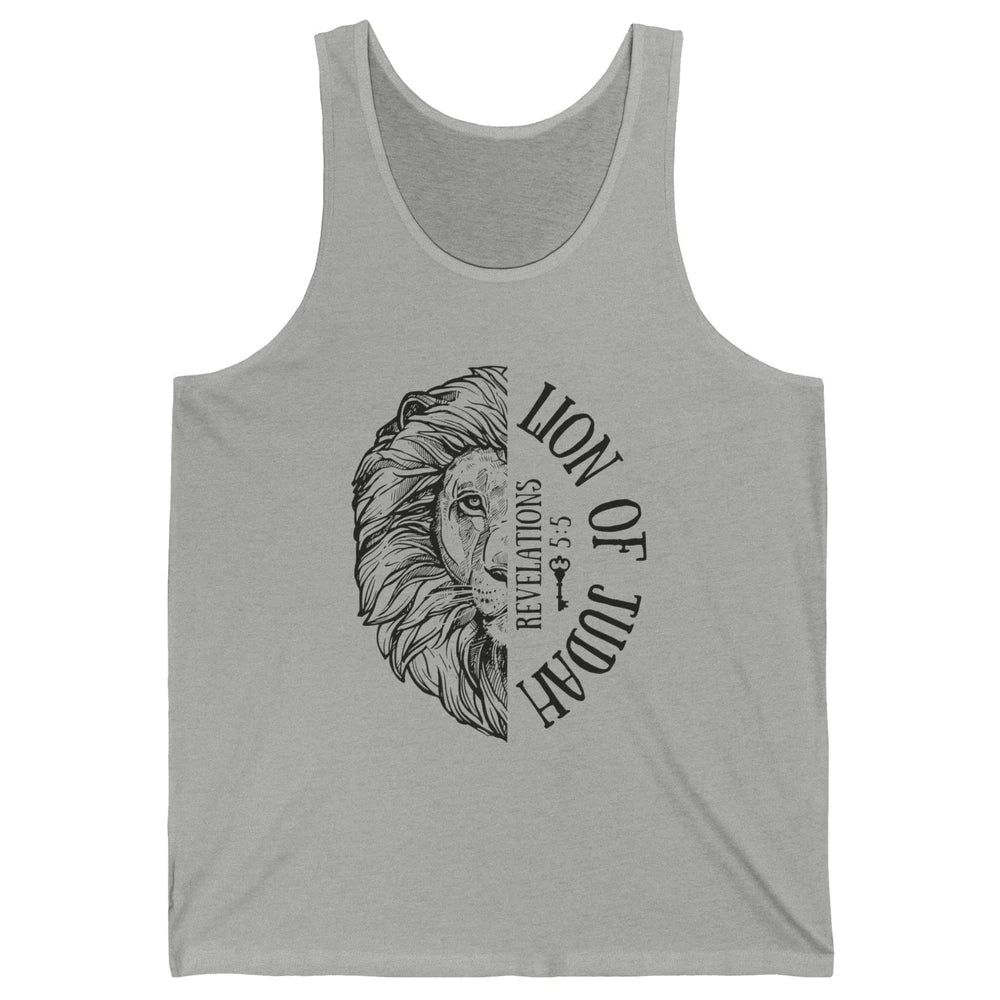 Yeshua Lion Of Judah Bible Verse Christian Faith Religious Unisex Jersey Tank