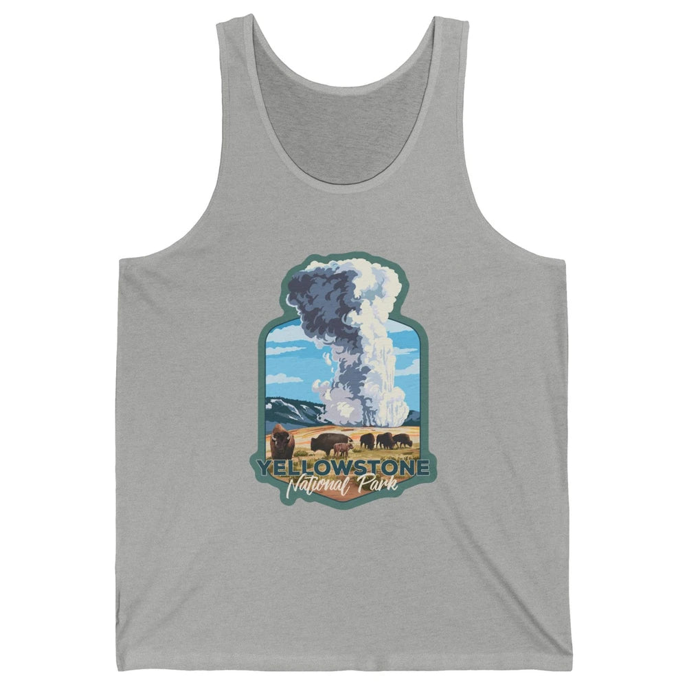 Yellowstone National Park Wyoming Old Faithful Nature Lovers Unisex Jersey Tank