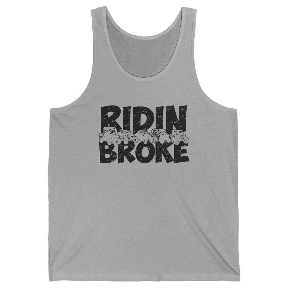 Retro UTV SXS Rider Riding Broke ATV Offroad Riding SXS Life Unisex Jersey Tank