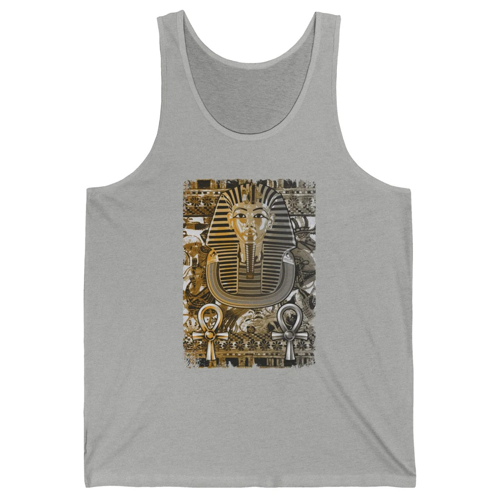 Ancient Egyptian Pyramid Golden King Tut Pharaoh Tutankhamun Unisex Jersey Tank