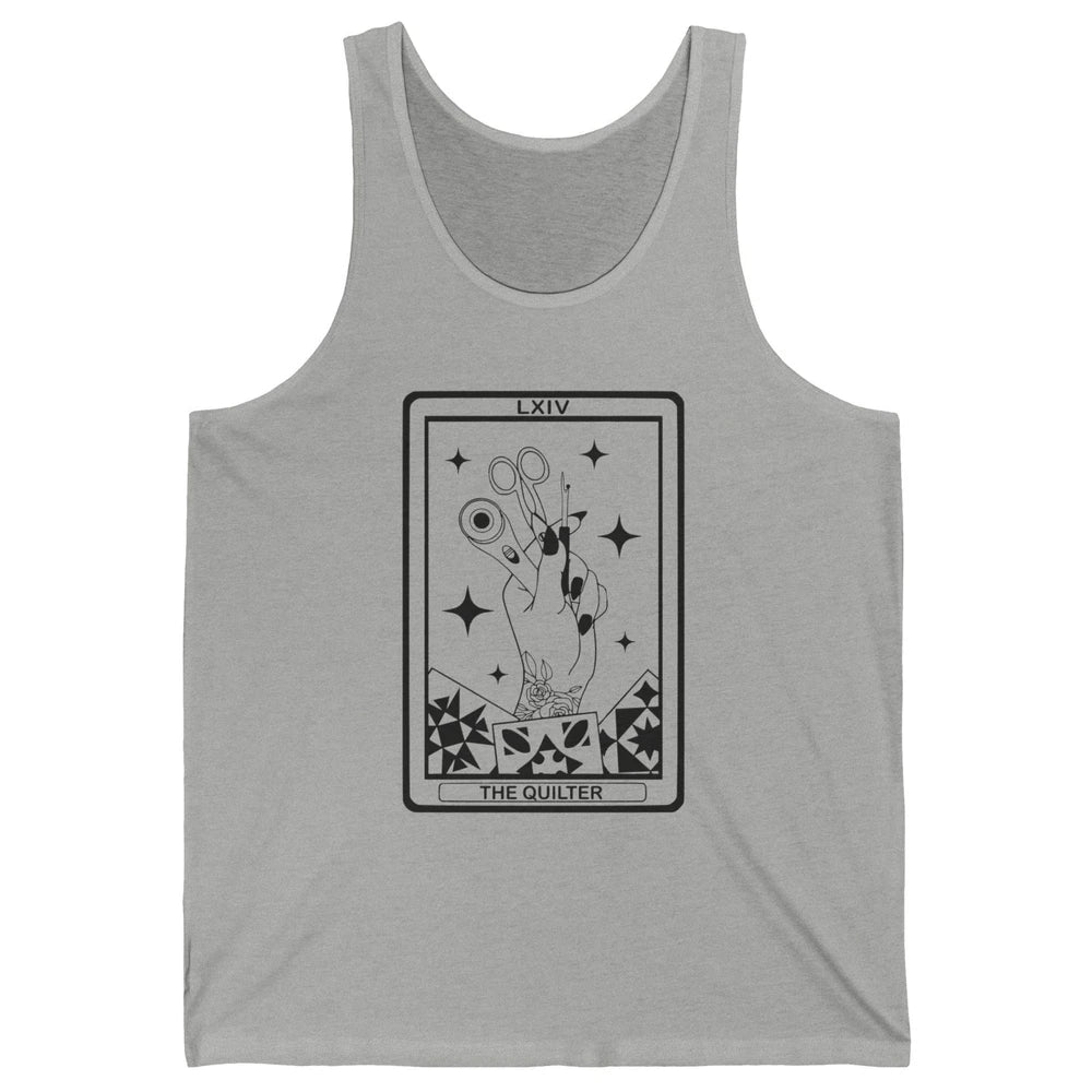 The Quilter Tarot Card Quilting Tool Sewing Yarning Crafting Unisex Jersey Tank