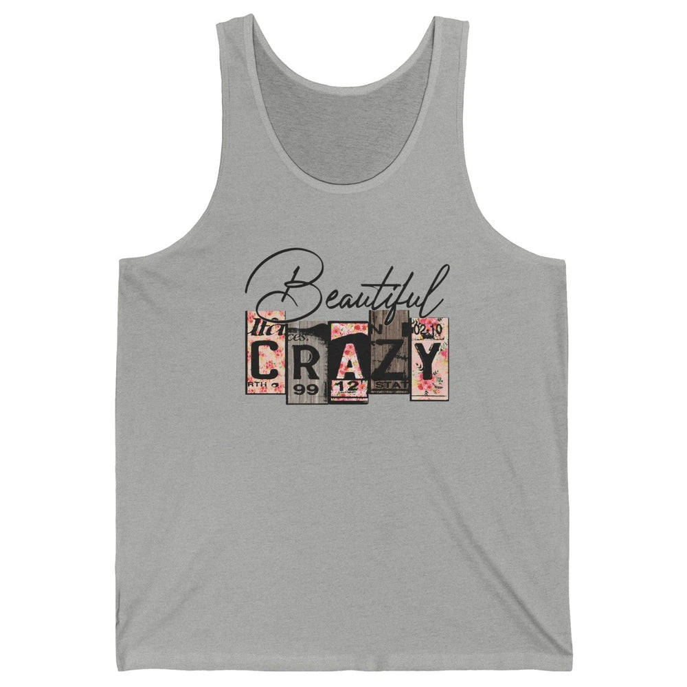 Beautiful Crazy Floral Western Country Girl Mother Gift Unisex Jersey Tank