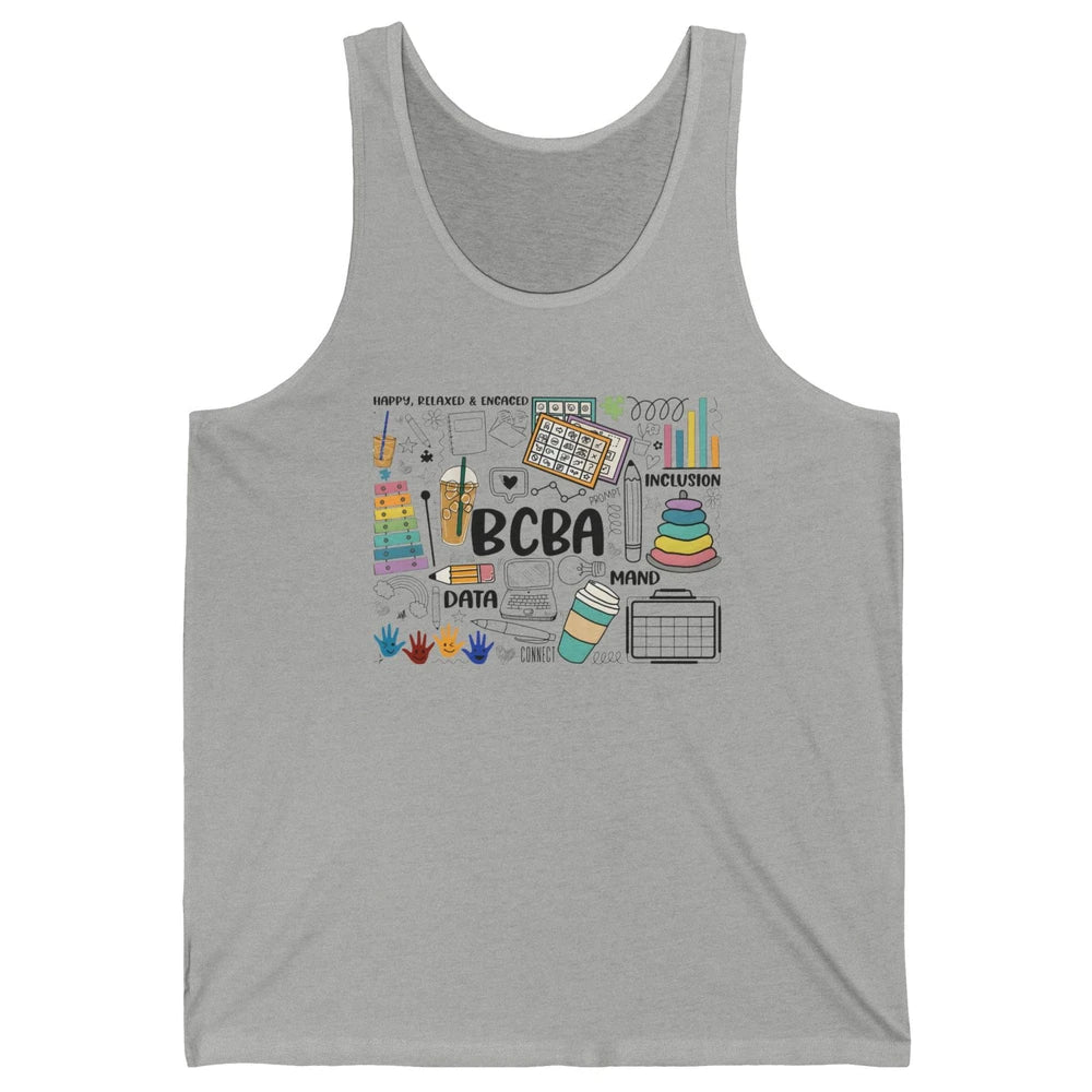 BCBA Behavior Analyst Special Education Teacher Therapist Unisex Jersey Tank