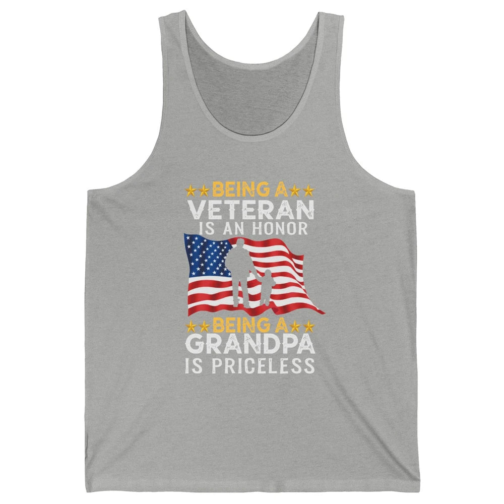 Being A Veteran Is An Honor Army Dad US Military Day Unisex Jersey Tank