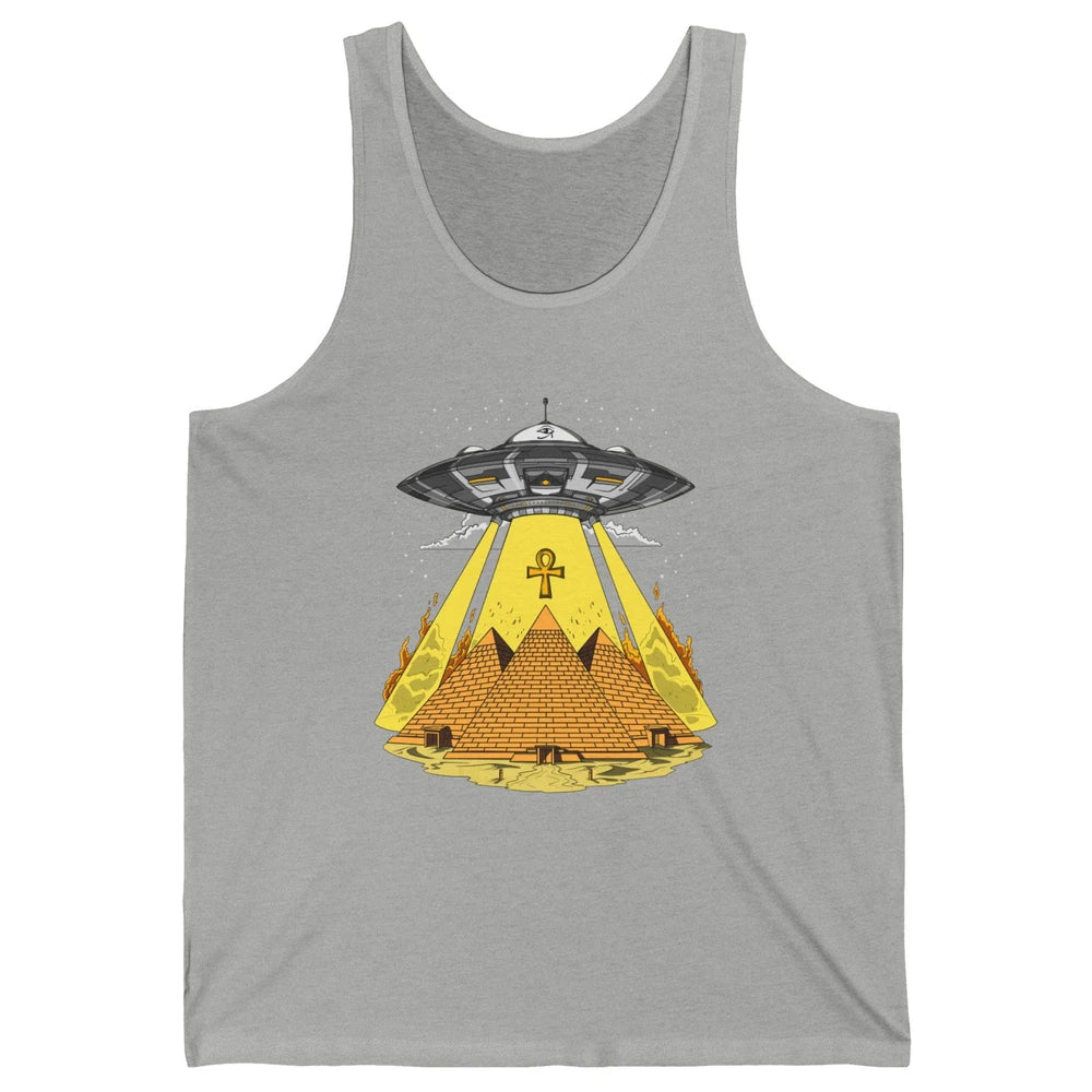 Ancient Egyptian Pyramids Alien Space Annunaki Conspiracy Unisex Jersey Tank