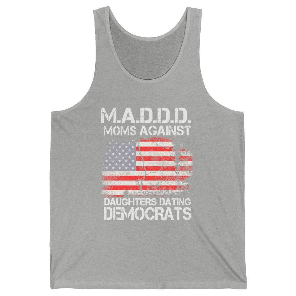 US Flag M.A.D.D.D Moms Against Daughters Dating Democrats Unisex Jersey Tank