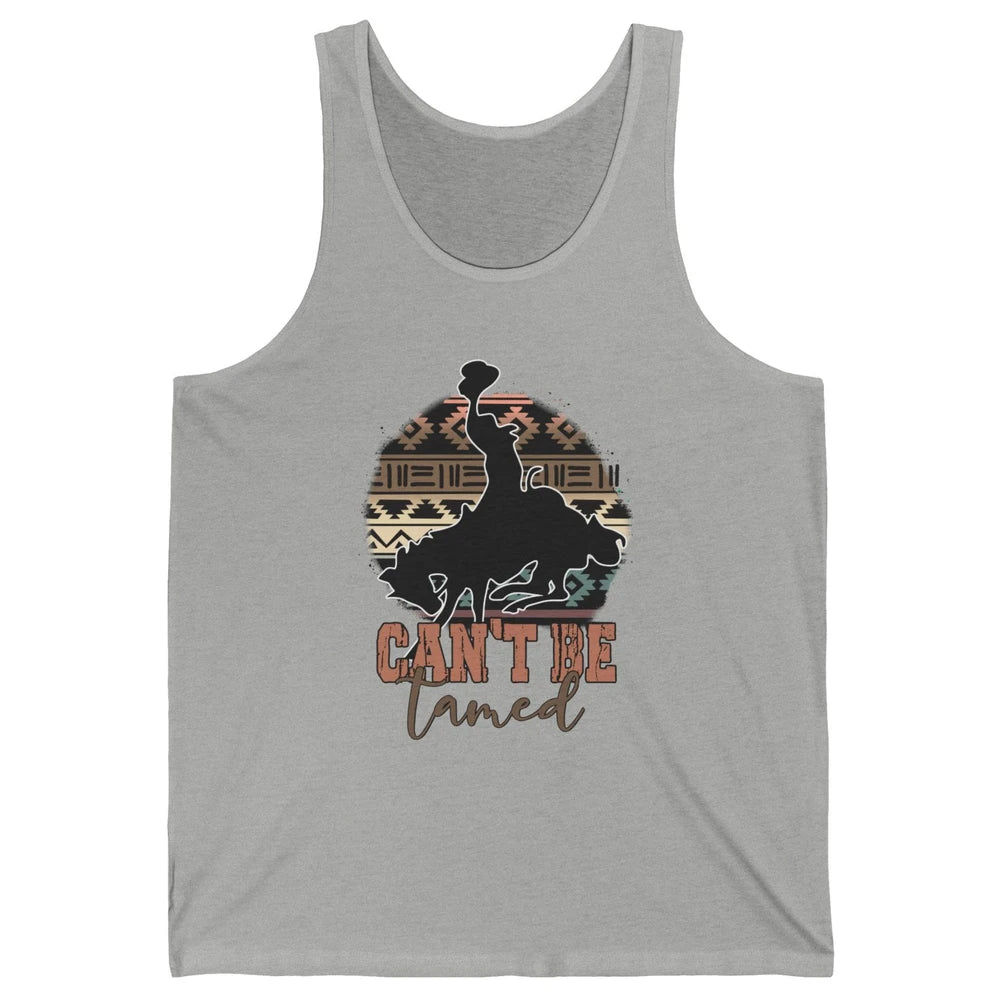 Can’t be Tamed Cowboy Saddle Horseback Western Country Unisex Jersey Tank