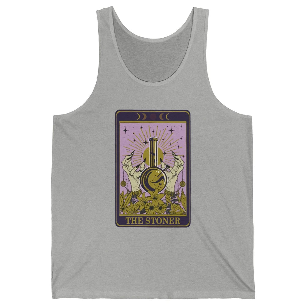 Vintage Witch The Stoner Tarot Card Weed Cannabis Marijuana Unisex Jersey Tank