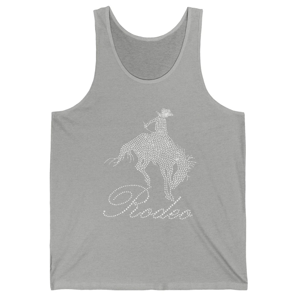 Western Cowgirl Bling Rhinestone Country Cowboy Riding Horse Unisex Jersey Tank