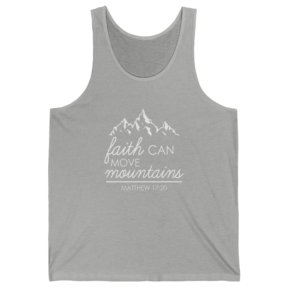 Bible Verse Jesus Christian Religion Mountains God Faith Unisex Jersey Tank