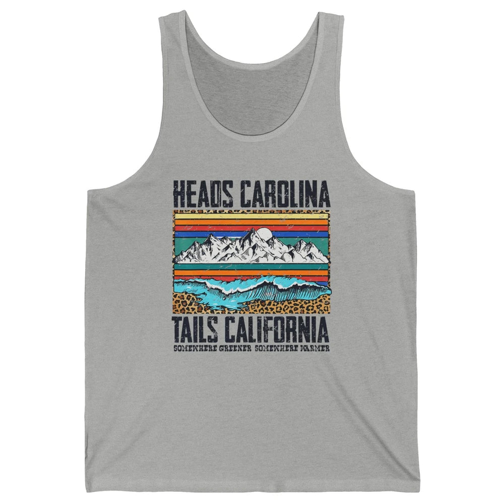 Vintage Heads Carolina Tail California Beach Summer Travel Unisex Jersey Tank