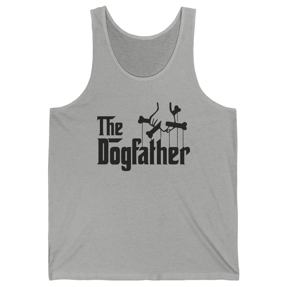 The Dogfather Parody Dog Lovers Funny Dog Dad Fathers Day Unisex Jersey Tank