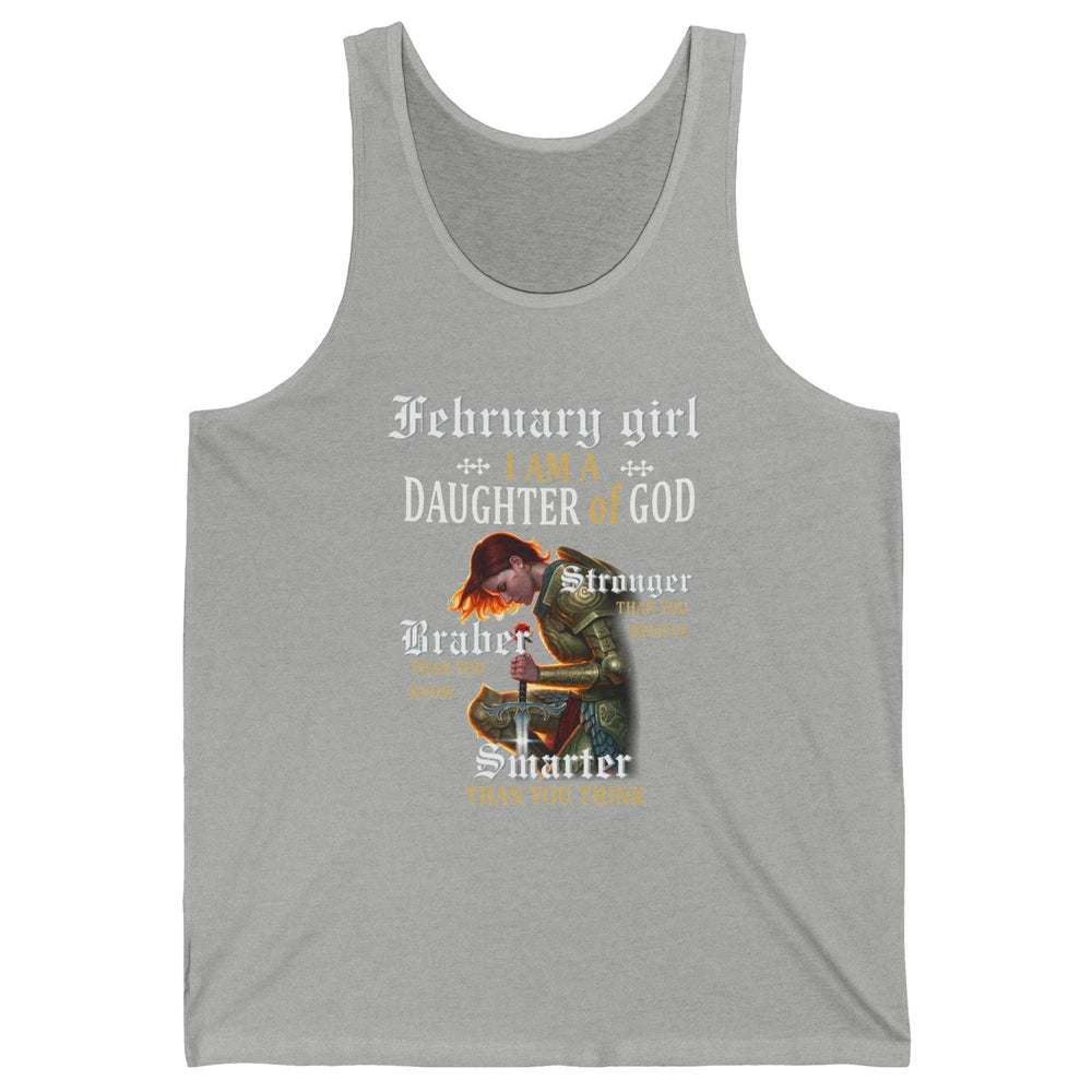 Birthday February Girl I'm A Daughter Of God Birthday Gift Unisex Jersey Tank