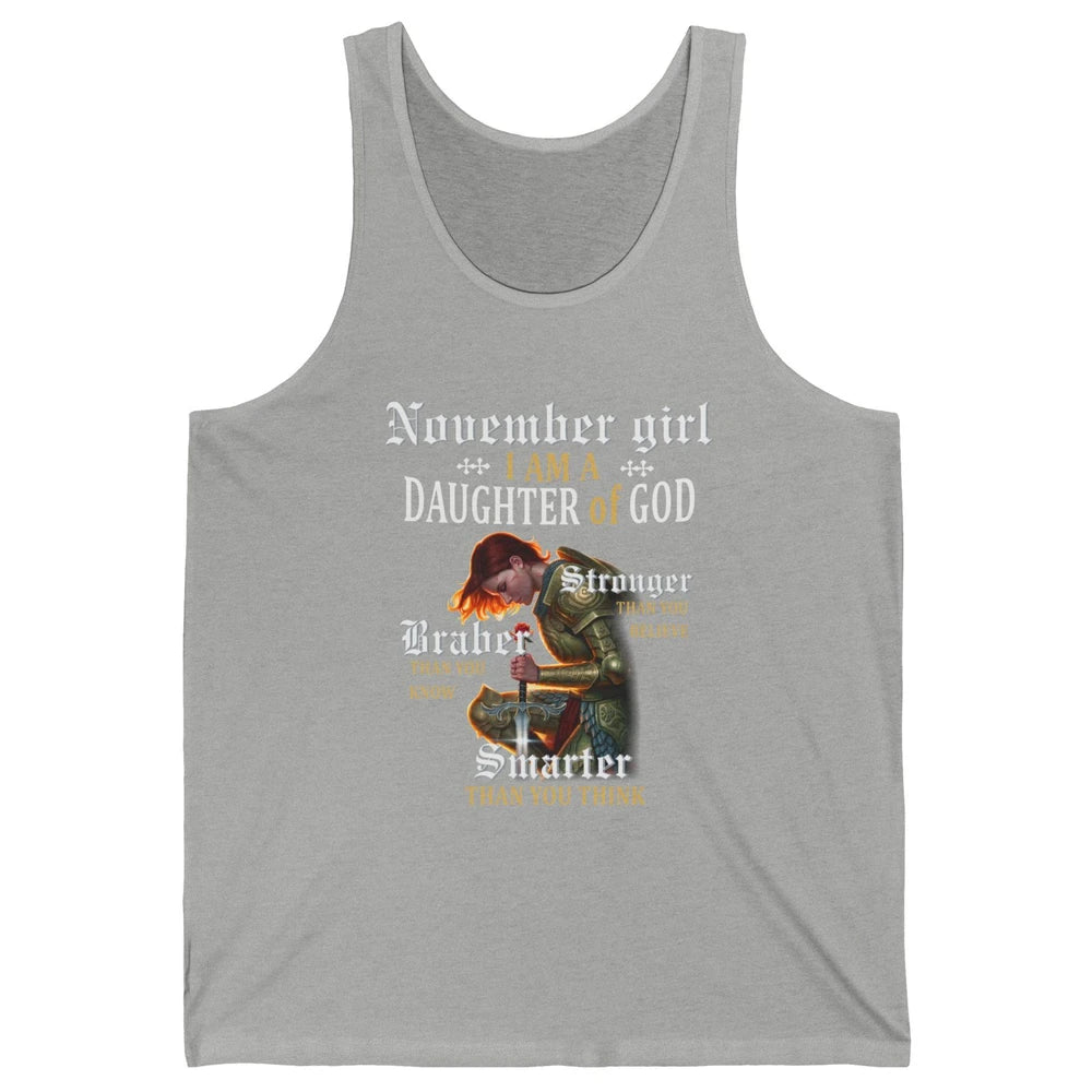 Birthday November Girl I'm A Daughter Of God Birthday Gift Unisex Jersey Tank