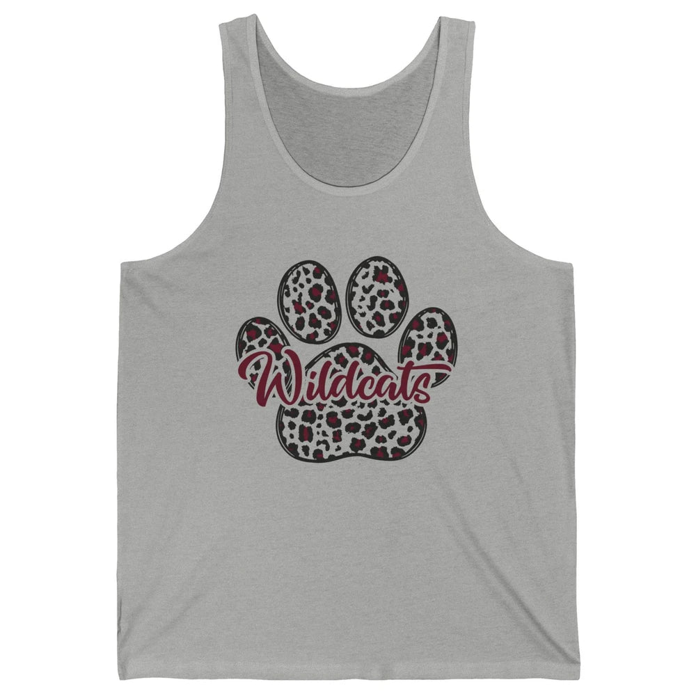 Wildcats Spirit Cat Paw Leopard Western Cat Mom Cat Lovers Unisex Jersey Tank