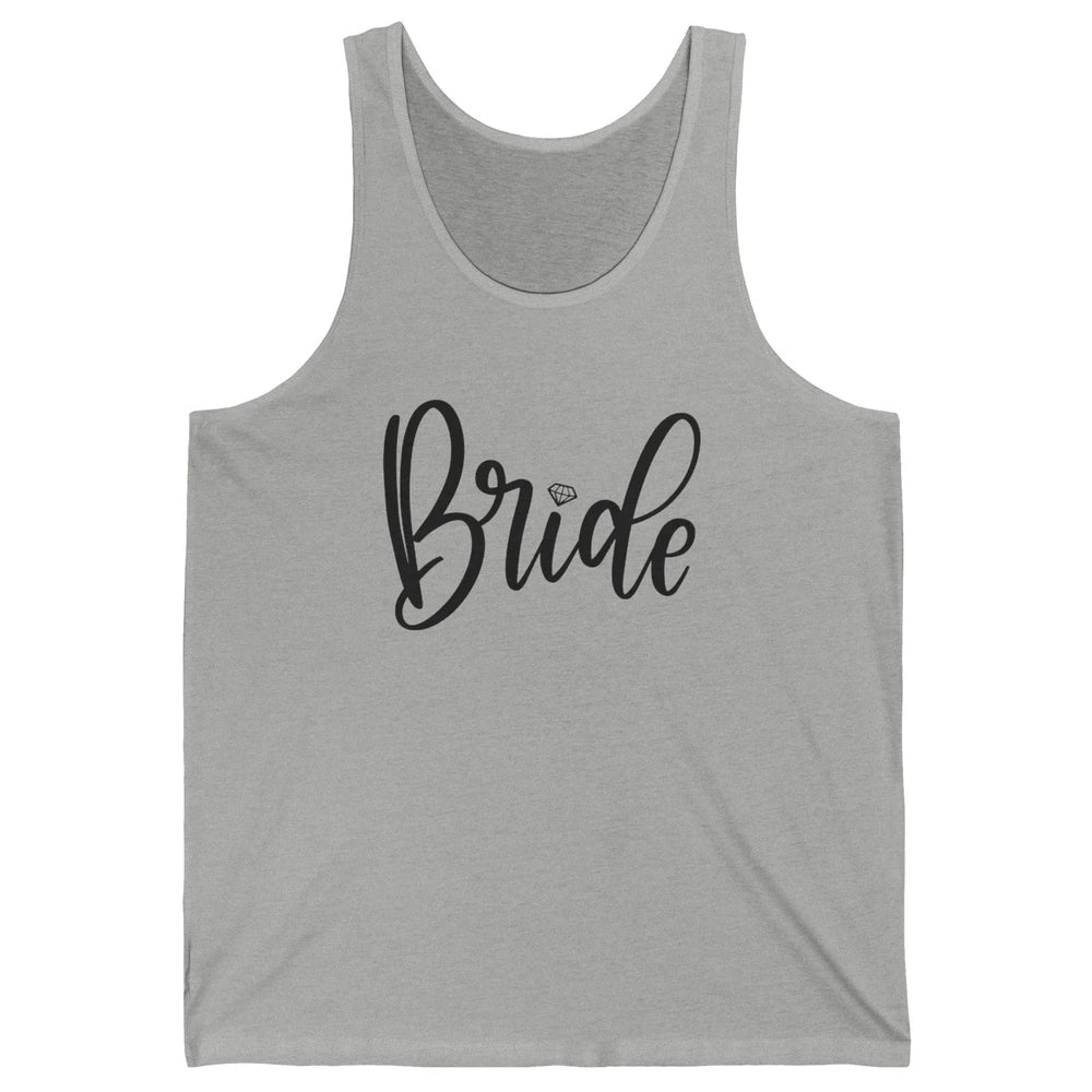 Bride To Be Diamond Ring Future Mrs. Engagement Bachelorette Unisex Jersey Tank