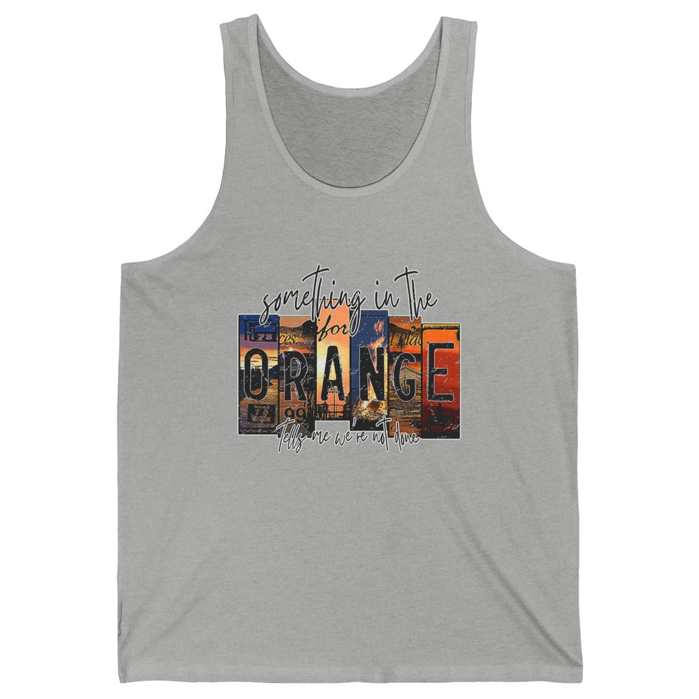 Retro Something In The Orange Vintage Western Country Rodeo Unisex Jersey Tank