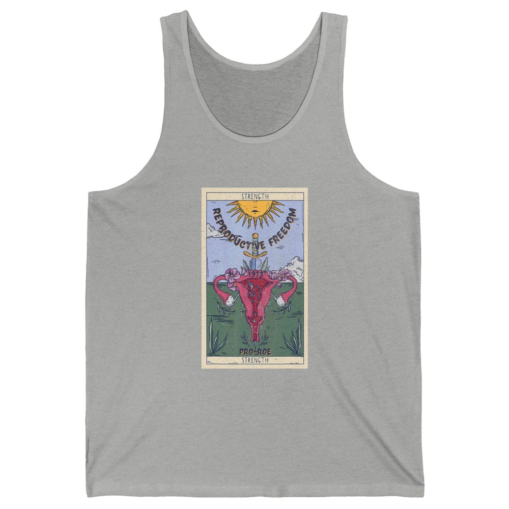 1973 Pro Roe Feminist Strength Tarot Card Mystical Halloween Unisex Jersey Tank