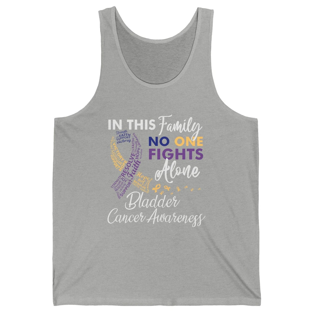 Bladder Cancer Awareness In This Family No One Fight Alone Unisex Jersey Tank