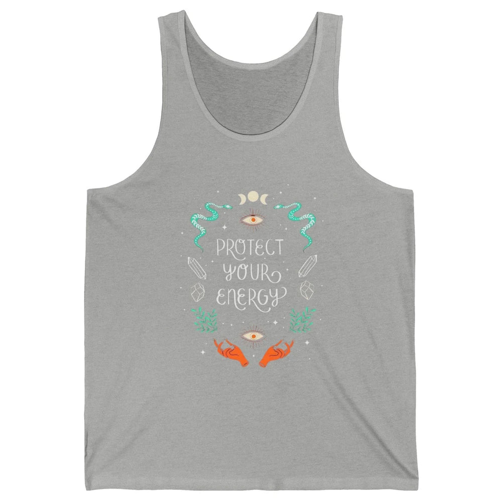 Witchy Hands Moon Phase Mystic Spiritual Protect Energy Goth Unisex Jersey Tank