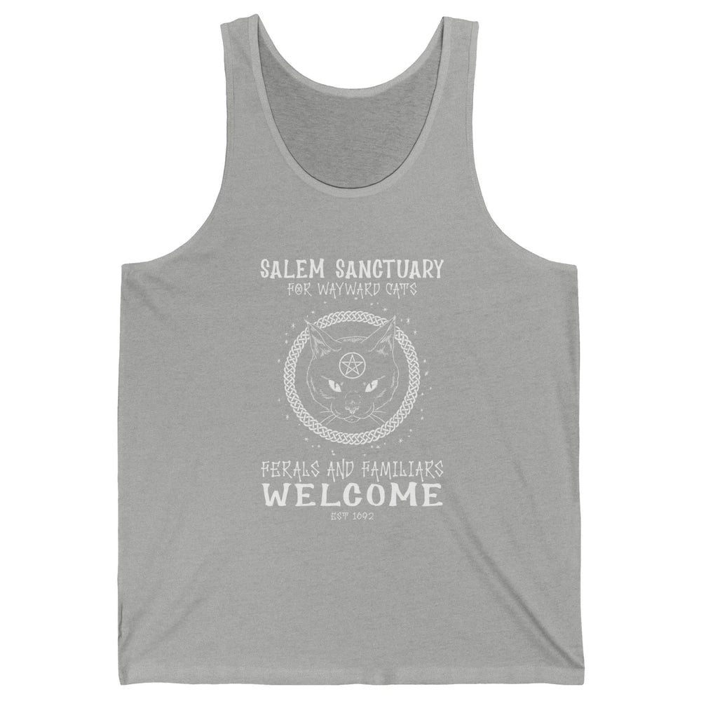 Witch Cat Salem Sanctuary Witch City Halloween Night Costume Unisex Jersey Tank