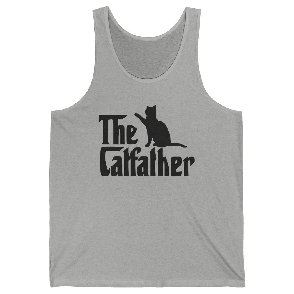 The Catfather Parody Funny Cat Lovers Cat Dad Fathers Day Unisex Jersey Tank