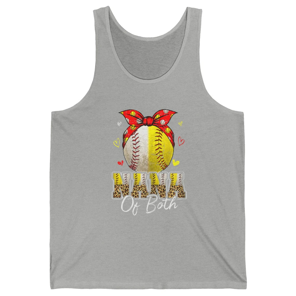 Women Baseball Softball Nana Of Both Mothers Day Sports Game Unisex Jersey Tank