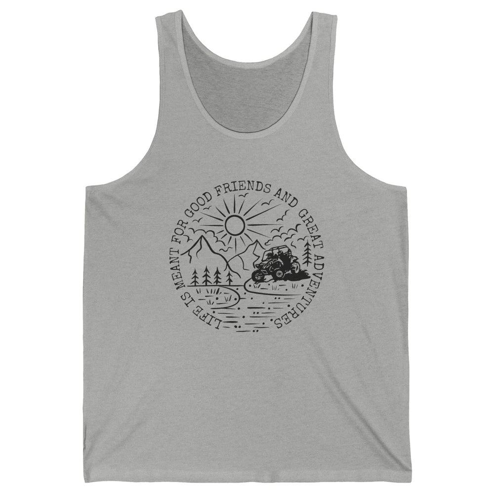 Retro UTV Life Great Adventure Side By Side Rider Mud Riding Unisex Jersey Tank