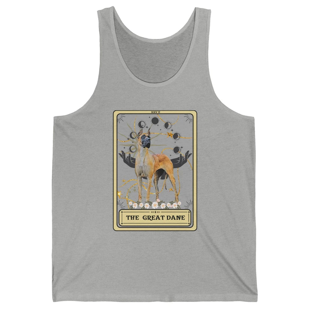 The Great Dane Tarot Card Great Dane Mom Halloween Dog Mom Unisex Jersey Tank