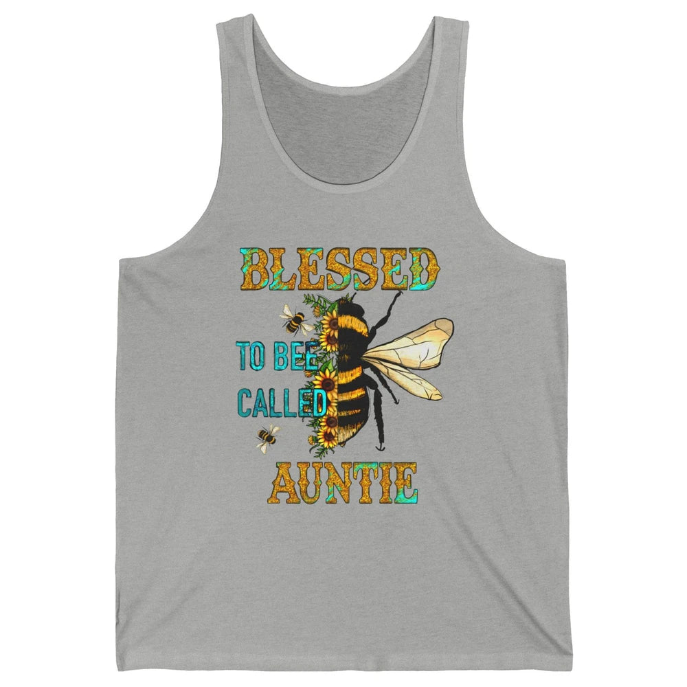 Blessed To Bee Called Auntie Pregnancy Nephew Niece Gift Unisex Jersey Tank