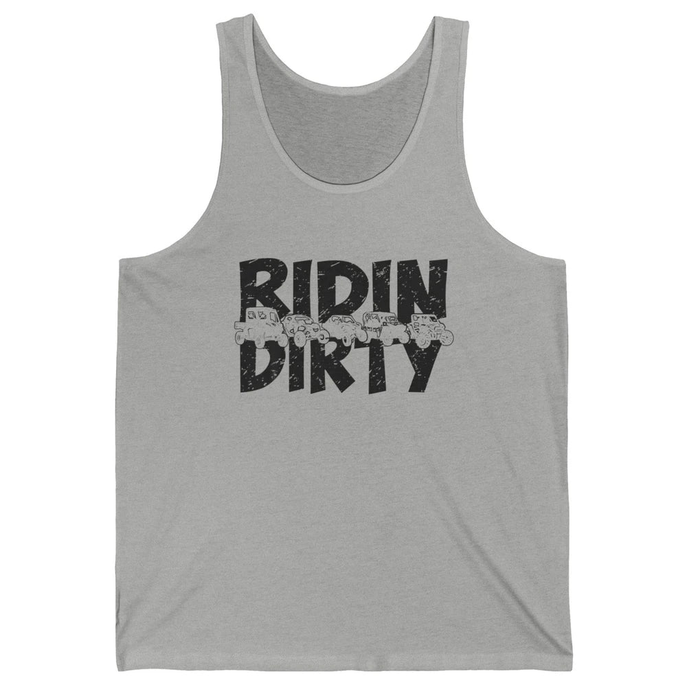 Retro UTV SXS Rider Riding Dirty ATV Offroad Riding SXS Life Unisex Jersey Tank