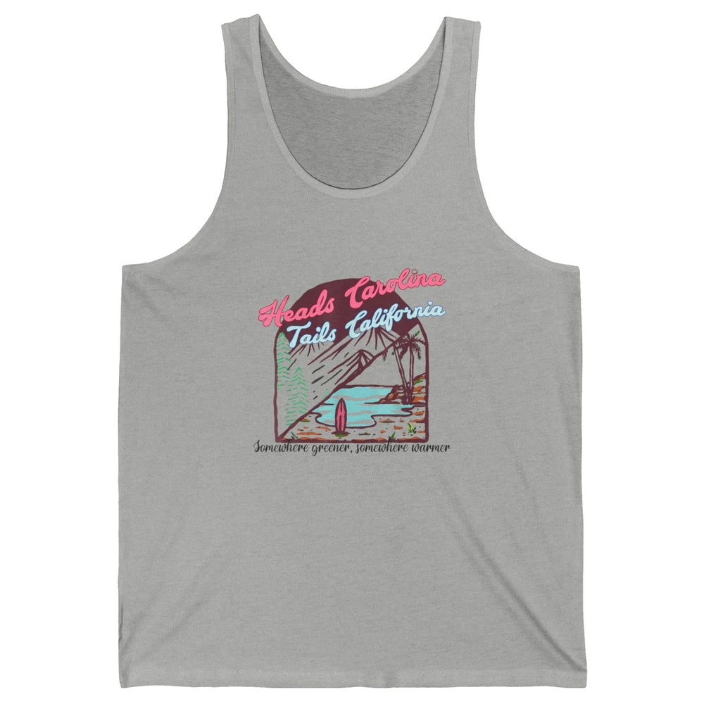 Western Heads Carolina Tails California Retro Beach Surf Unisex Jersey Tank