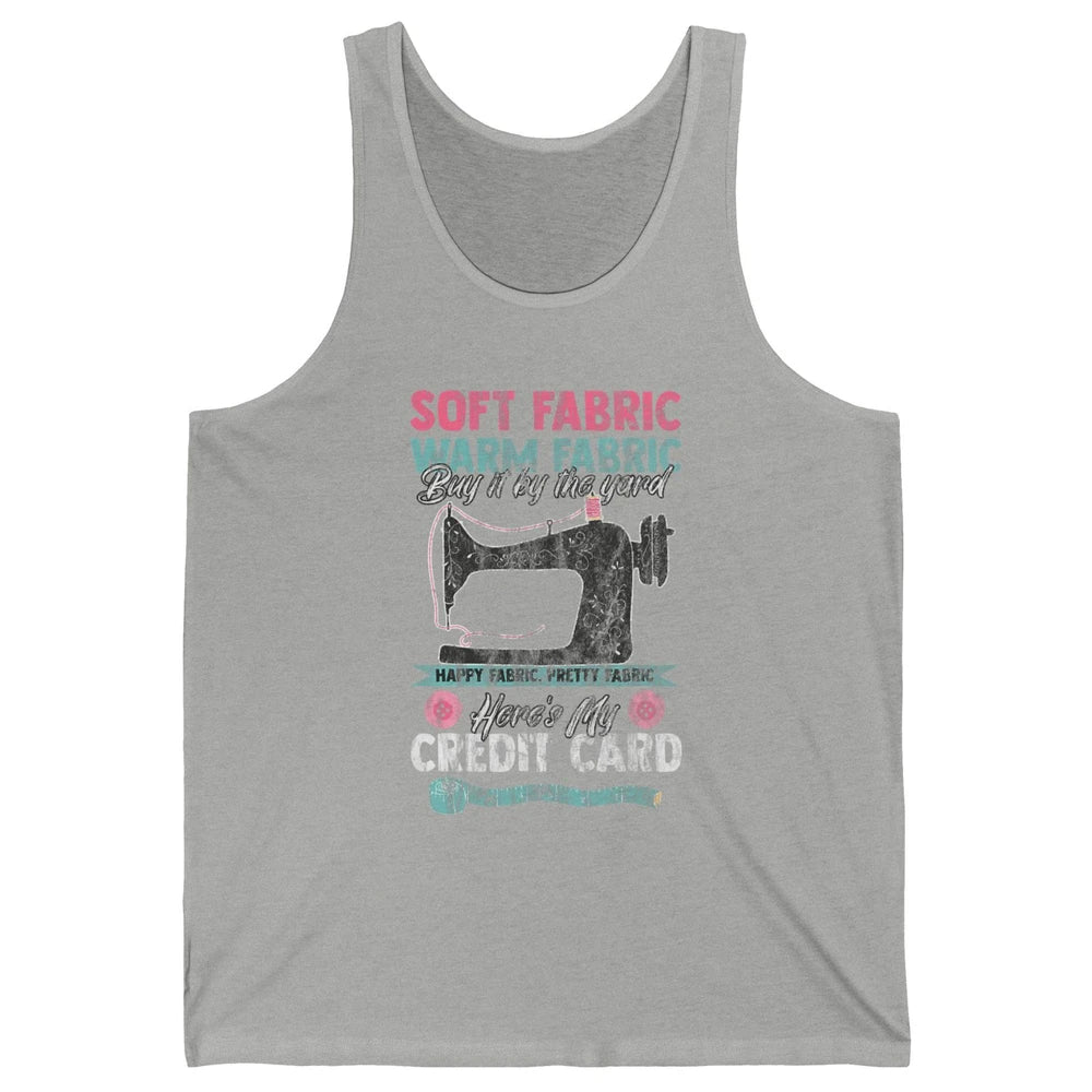 Soft Fabric By The Yard Sewing Machine Quilting Crafting Unisex Jersey Tank