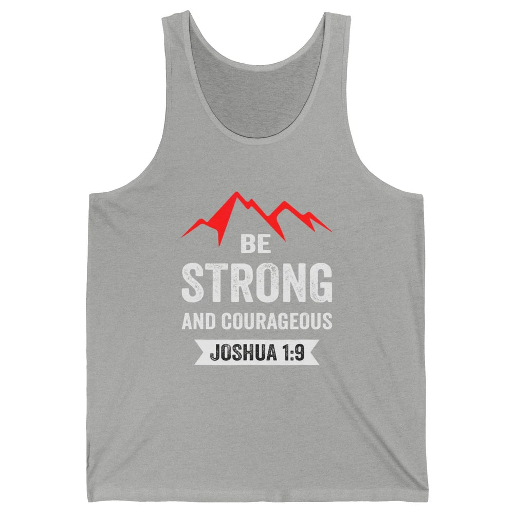 Be Strong And Courageous Bible Verse Jesus Christian Retro Unisex Jersey Tank