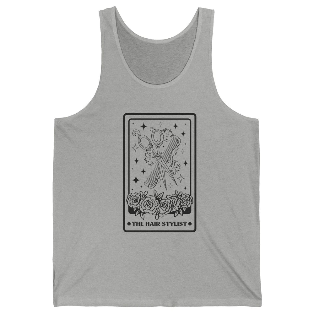 The Hairstylist Tarot Card Barber Hairdresser Beautician Unisex Jersey Tank