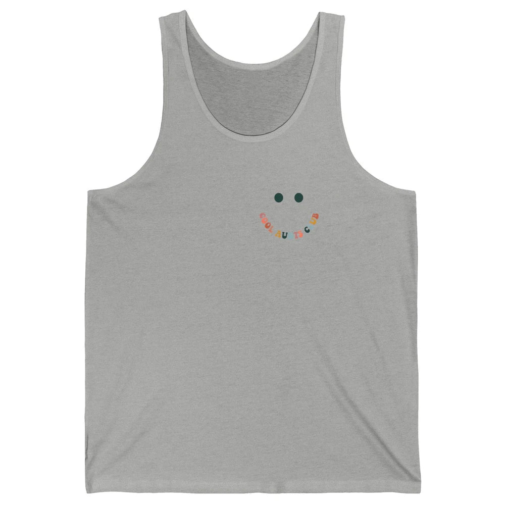 Smiling Face Happy Cool Aunts Club Pocket Member Aunt Groovy Unisex Jersey Tank